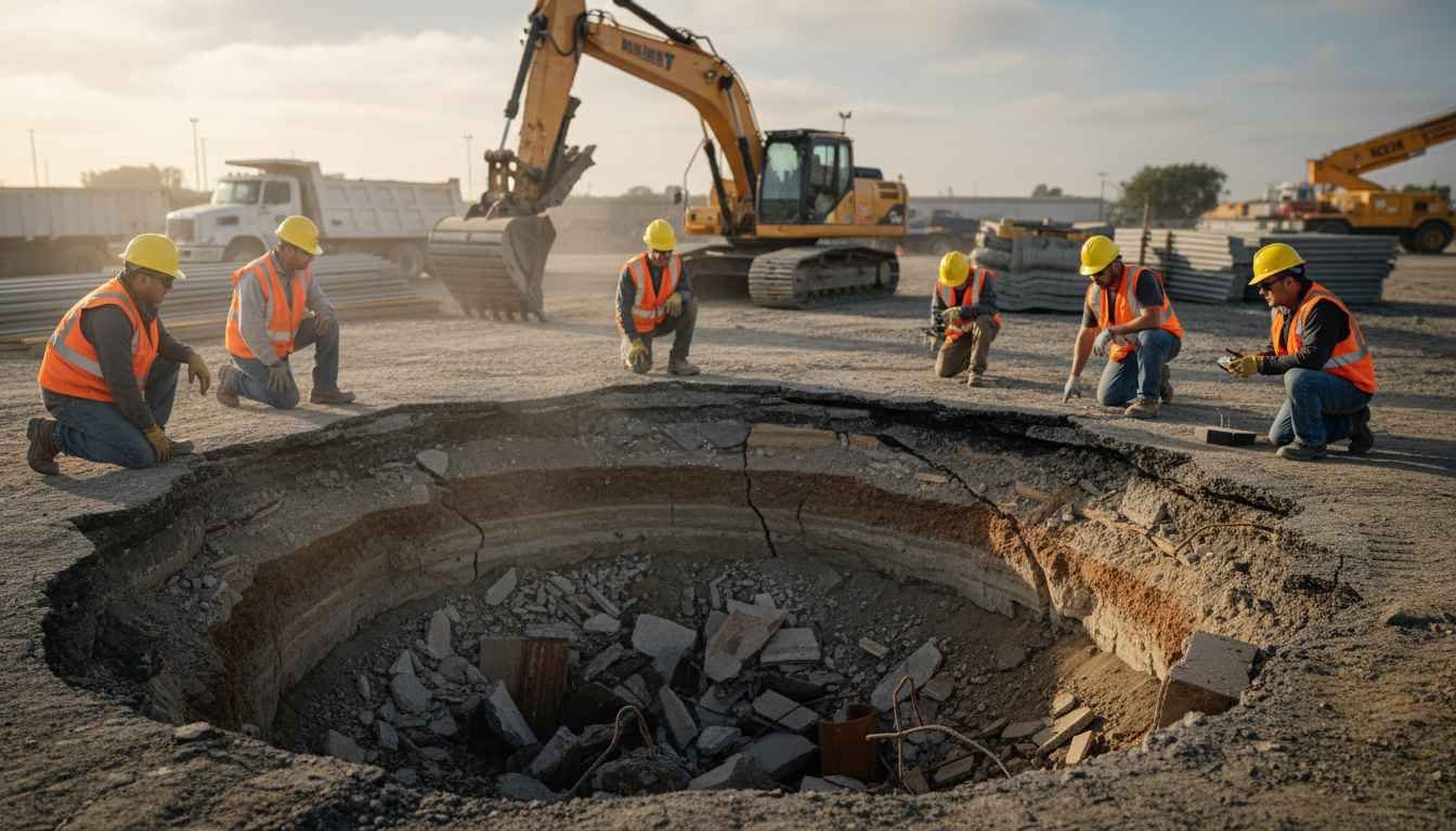 ventura construction site sinkhole